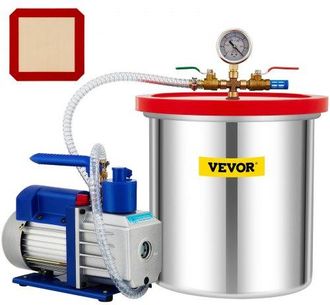 OEM Vakuumpumpe Unterdruckpumpe Vakuumkammer-kit 19l 142l/min 1/3ps 1-stufig