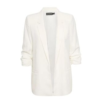 Soaked In Luxury Elegante Blazer Whisper White - - Jackets - Donna - Bianco - 2XL