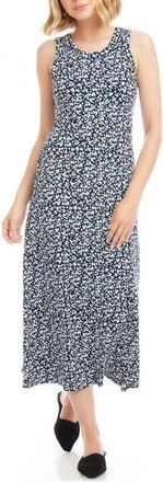 Karen Kane Painted Heart Print Sleeveless Midi Dress at Nordstrom, Size X-Large