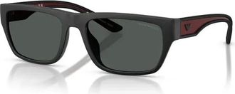 Emporio Armani Heren, Accessoires, Zwart, Maat: 57 MM Nylon