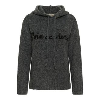 Cream Felpa con cappuccio in maglia - - Sweatshirts & Hoodies - Donna - Grigio - XL
