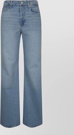 7 For All Mankind denim high-rise flared jeans