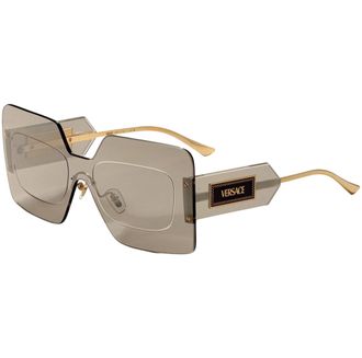Versace Womens 42 mm Silver Sunglasses