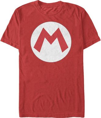 Nintendo Mens Nintendo Mario Circle Icon Graphic T-Shirt in Red at Nordstrom, Size Xxx-Large