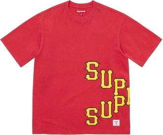 SUPREME SS26 Cracked Spellout S/S T-Shirt Red SUP-SS26-060-RED