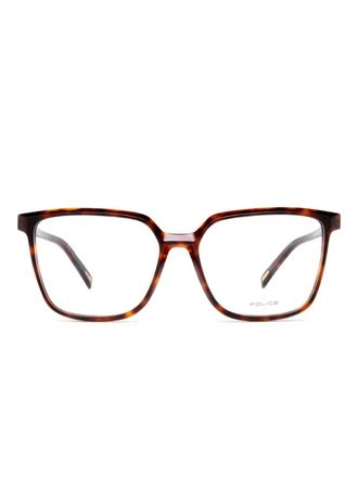 Police Bril met vierkant montuur - Bruin