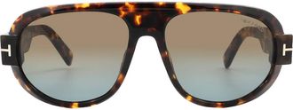 Tom Ford Blake Brown Gradient Pilot Mens Sunglasses FT1102 52F 59