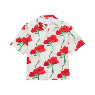 Kenzo Short Sleeve Shirts, male, Multicolor, Size: S Short Sleeve Shirt