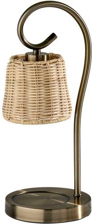 Adesso Perry Candle Warmer Lamp in Antique Brass at Nordstrom