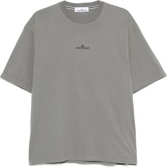 Stone Island Logo-embroidered T-shirt