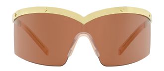 MCM MW0016 Shield Wrap Sunglasses - Gold