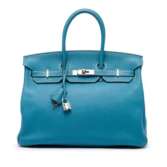 Herm&egrave;s Pre-owned Hermes Clemence Birkin Retourne 35 Ladies 707XT29J71M8C143