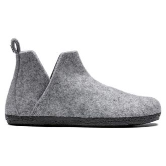 Birkenstock Andermatt Pantoffel met Uitneembaar Voetbed - Dames - Pantoffels - Grijs - 35 EU - Wol - Schoenen