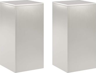 vidaXL Soporte De Plantas 2 Pcs Plateado 30 X 30 X 60 Cm Acero Vidaxl