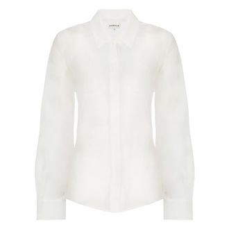 P.A.R.O.S.H. Shirts, female, White, Size: XS Shake Ruffled Shirt