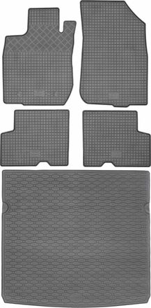 OEM Juego De Alfombrillas De Goma Para Coche Y Maletero Para Dacia Duster I Suv (2010-12.2017)