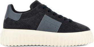 Hogan H-Stripes Suede Panelled Sneakers