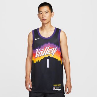 Nike Devin Booker Phoenix Suns City Edition Nike Mens NBA Swingman Jersey in Black | HM5993-011