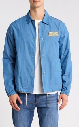 Faherty Sunwashed Coach Jacket in Marine Blue at Nordstrom Rack, Size Xx-Large