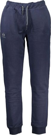 La Martina Blauwe Sportkatoenen Broek met Print - Heren - Sweatpants - Blauw - XL - Katoen - Broeken