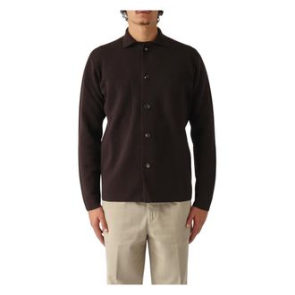 FILIPPO DE LAURENTIIS Heren, Truien, Bruin, Maat: 2XL Wol