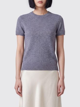 Dunst Maglia a maniche corte in misto lana e cashmere con girocollo