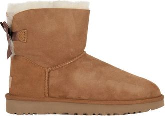 UGG Mini Bailey Bow II Laarzen Chestnut - Dames - Winterlaarzen - Bruin - 37 EU - Su&egrave;de - Schoenen