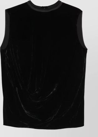 Rick Owens velvet sleeveless top