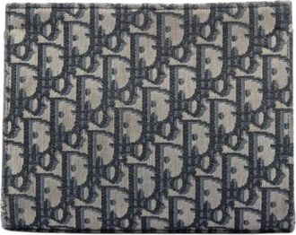 Dior Pre-owned Canvas Clutch - Dames - Vintage Clutch - Blauw - ONE Size - Vintage