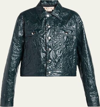 Marni Glossy Crinkled Jacket