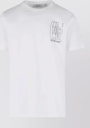 Off-white big double arrow cotton crew neck tshirt