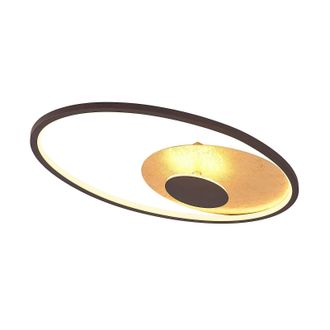 Lindby Lindby L&aacute;mpara De Techo Led feival En Marr&oacute;n Metal