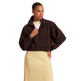 Ted Baker Dames/Dames Funnel Neck Casual Jas (Donkerbruin)