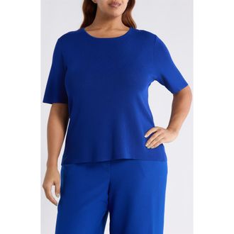 Tahari by ASL Tunic Sweater in Cobalt at Nordstrom, Size 3 X