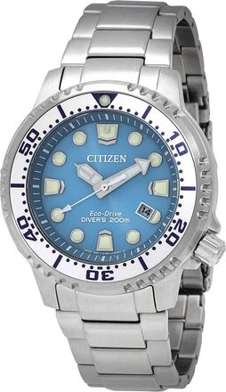 Citizen Promaster Dive Eco-Drive Light Blue Dial Mens Watch BN0165-55L