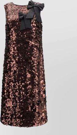 Ganni recycled polyester knee-length dress