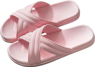 Generic Flip-Flops Women Shower Room Home Non Slip Breathable Soft Sole Shoes Slipper Comfortable Flat Shoes Ladies Shoe Size 5 Wide Fit