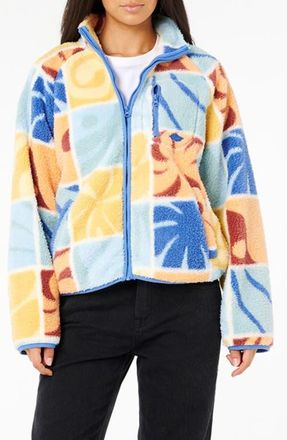 Rip Curl Ty Williams Polar Fleece Jacket in Multi Blue at Nordstrom, Size X-Small