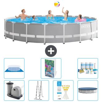 Intex Piscina Prism Frame Redonda - 610x132 Cm - 8-piezas S599