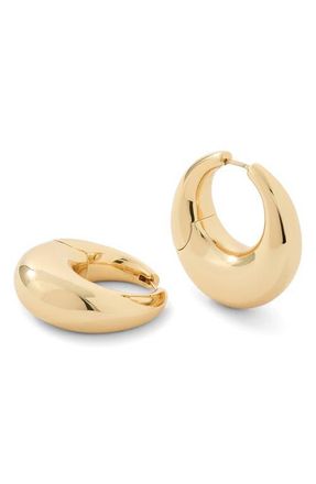 Jennifer Fisher Dylan Dome Huggie Hoop Earrings in Yellow Gold at Nordstrom