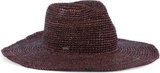 Eugenia Kim Emmanuelle Packable Crochet UPF 50+ Fedora in Espresso at Nordstrom
