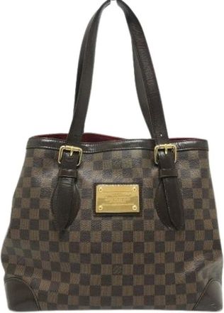 Louis Vuitton Pre-owned Tote Bags, female, Brown, Size: ONE SIZE Pre-owned Vintage Damier Canvas Tote Bag