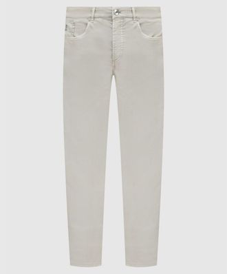 Brunello Cucinelli Beige Five-Pocket Tailored Trousers, Brand Size 56 (US Size 40)