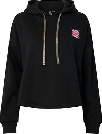 Pieces Hoodie, detail op de borst