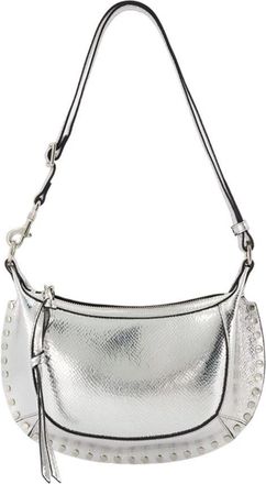 Isabel Marant Oskan Moon Schoudertas - Dames - Schoudertassen - Grijs - ONE Size - Leer - Tassen