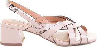 Bibi Lou 45mm Nolia crisscross sandals - women - Leather/Leather/Leather/Rubber - 36 - Pink