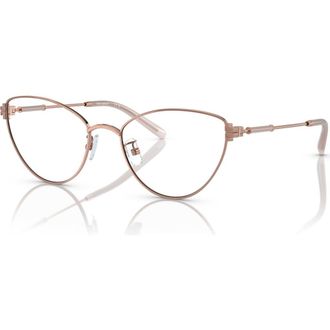 Tory Burch 53mm Cat Eye optical glasses in Pink at Nordstrom