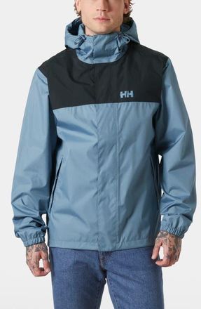 Helly Hansen Vancouver Waterproof Hooded Rain Jacket in Washed Navy at Nordstrom, Size Xx-Large