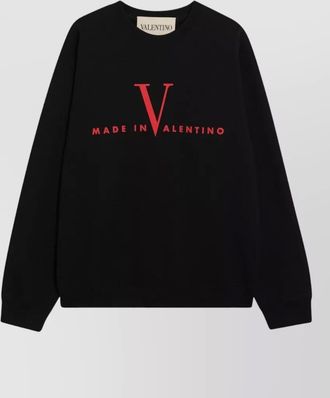 Valentino crew neck sweatshirt made in italy