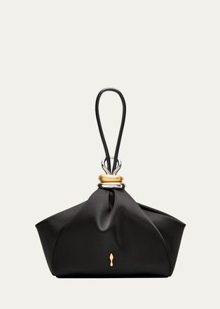 Christian Louboutin Sabrina Small Satin Wristlet Bag